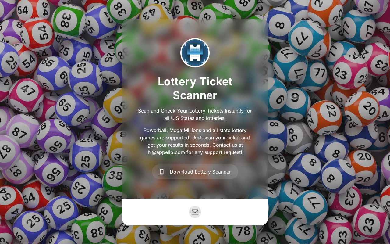 Lottery Ticket Scanner App